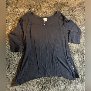 Soft surroundings black dress size Large